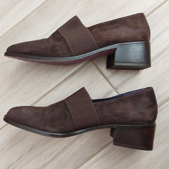 Donald J Pliner ALLES Brown Suede Slip On Loafer. Size 7M - Picture 4 of 11